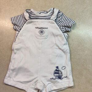 Little Me 6 Month Summer Shirt/Onesie Set